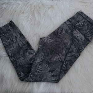 Lululemon Fast and Free Fern Leaf Leggings